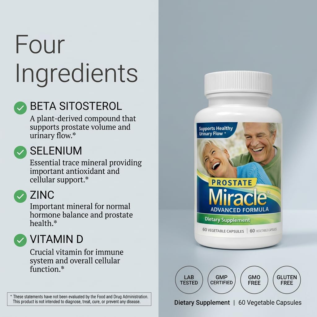 NHS Global Prostate Miracle Advanced Formula capsules close-up
