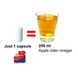 Ni una dieta más Apple Cider Vinegar Capsules on a wooden table