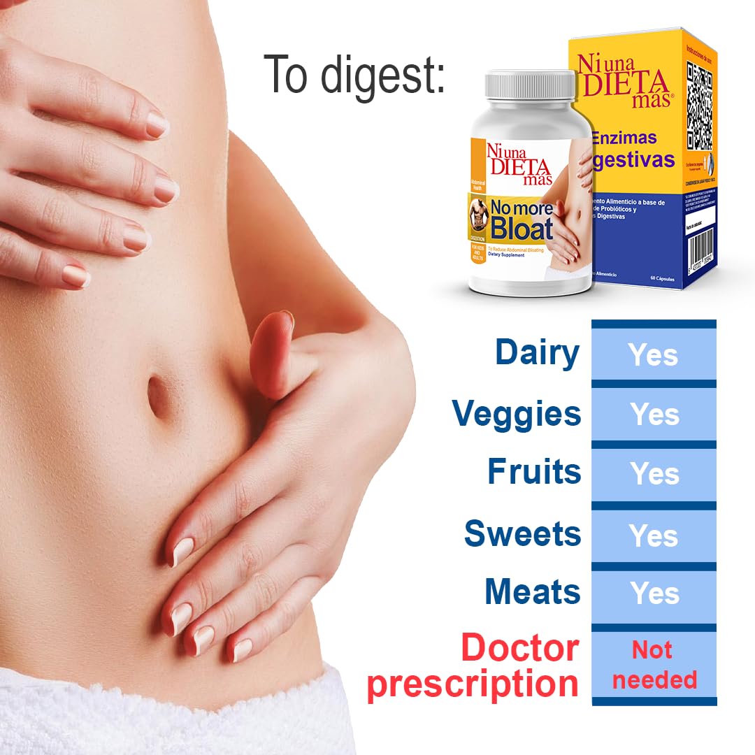 Ni una dieta más Multi-Enzyme Supplement 60g capsule close-up