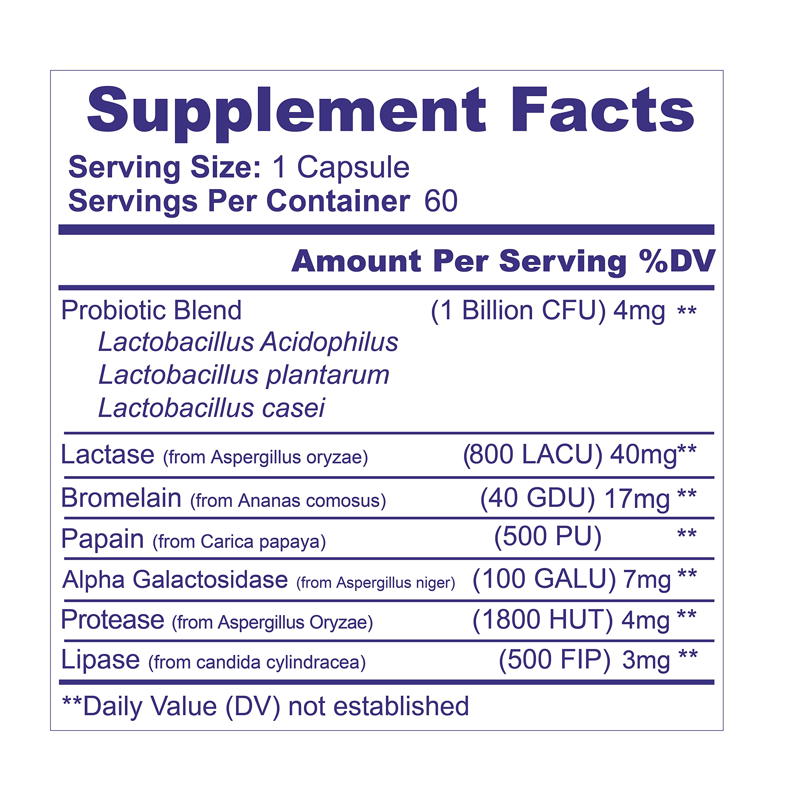 Ni una dieta más Multi-Enzyme Supplement 60g packaging