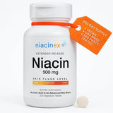 Niacinex Vitamin B3 500mg supplement front view