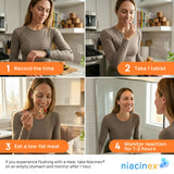 Niacinex Vitamin B3 500mg supplement on kitchen counter