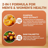 Nichalous Pumpkin Seed Oil & Saw Palmetto softgels side view