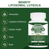 NICMIN Luteolin Supplement 70g back view with nutritional information