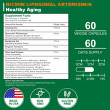 NICMIN Quercetin Supplement 1000mg side view