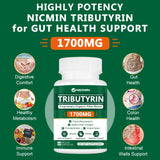 NICMIN Tributyrin Supplement 1700MG back label