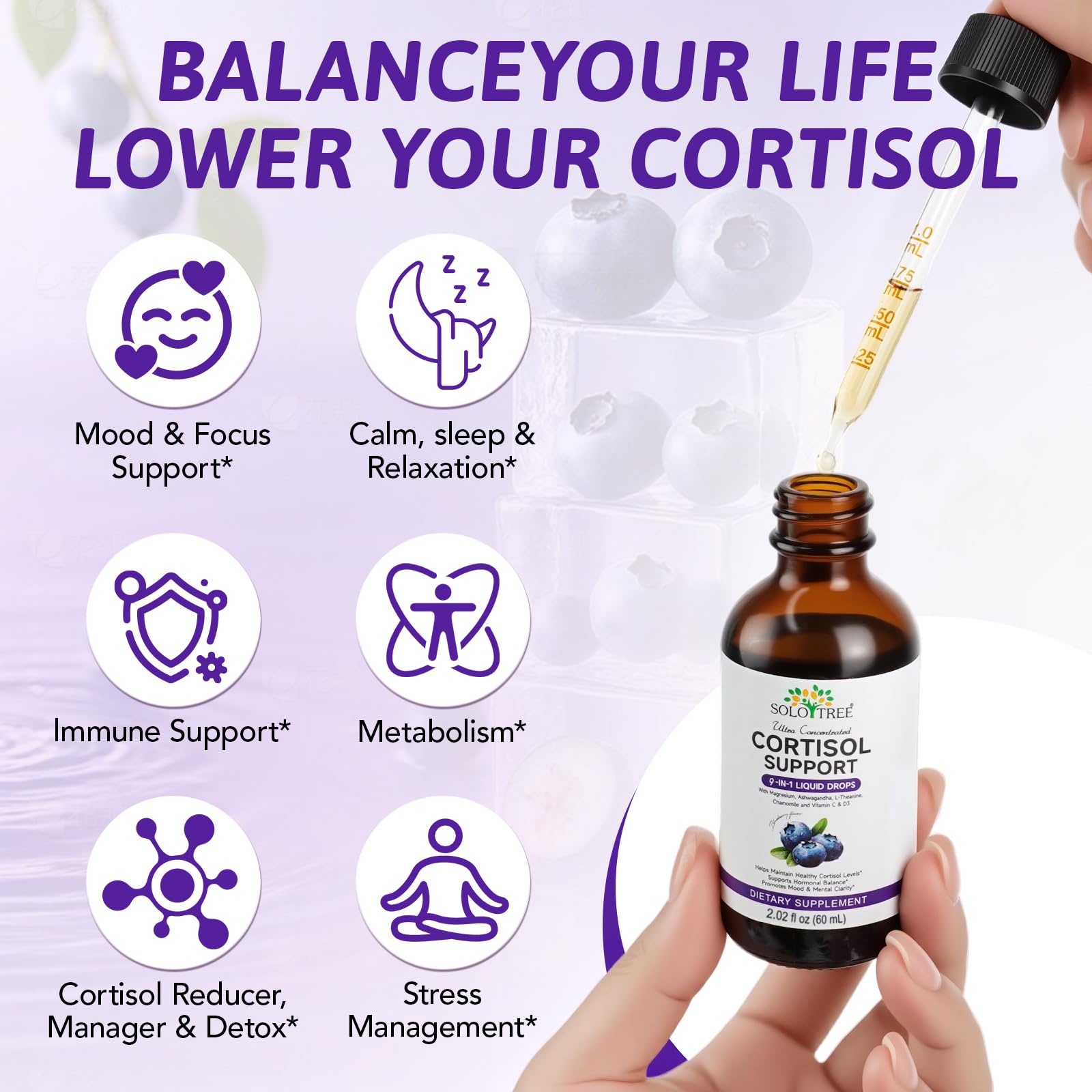 NIFEISHI Cortisol Reducer Liquid Drops dropper with liquid