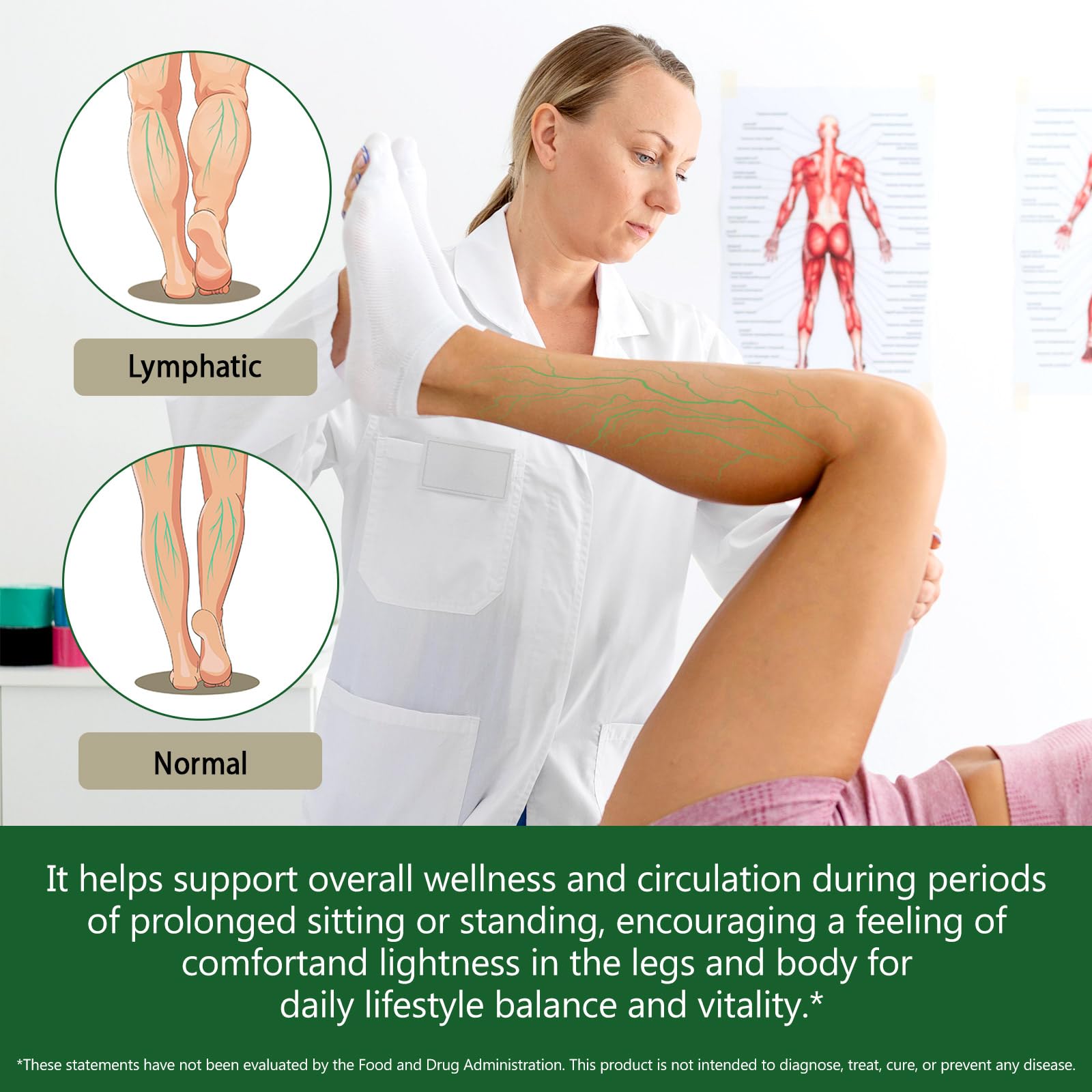 Ninsiec Echinacea Herbal Supplement capsules in a hand