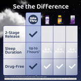 Nite Thru Advanced Sleep Supplement 10mg Melatonin capsules close-up