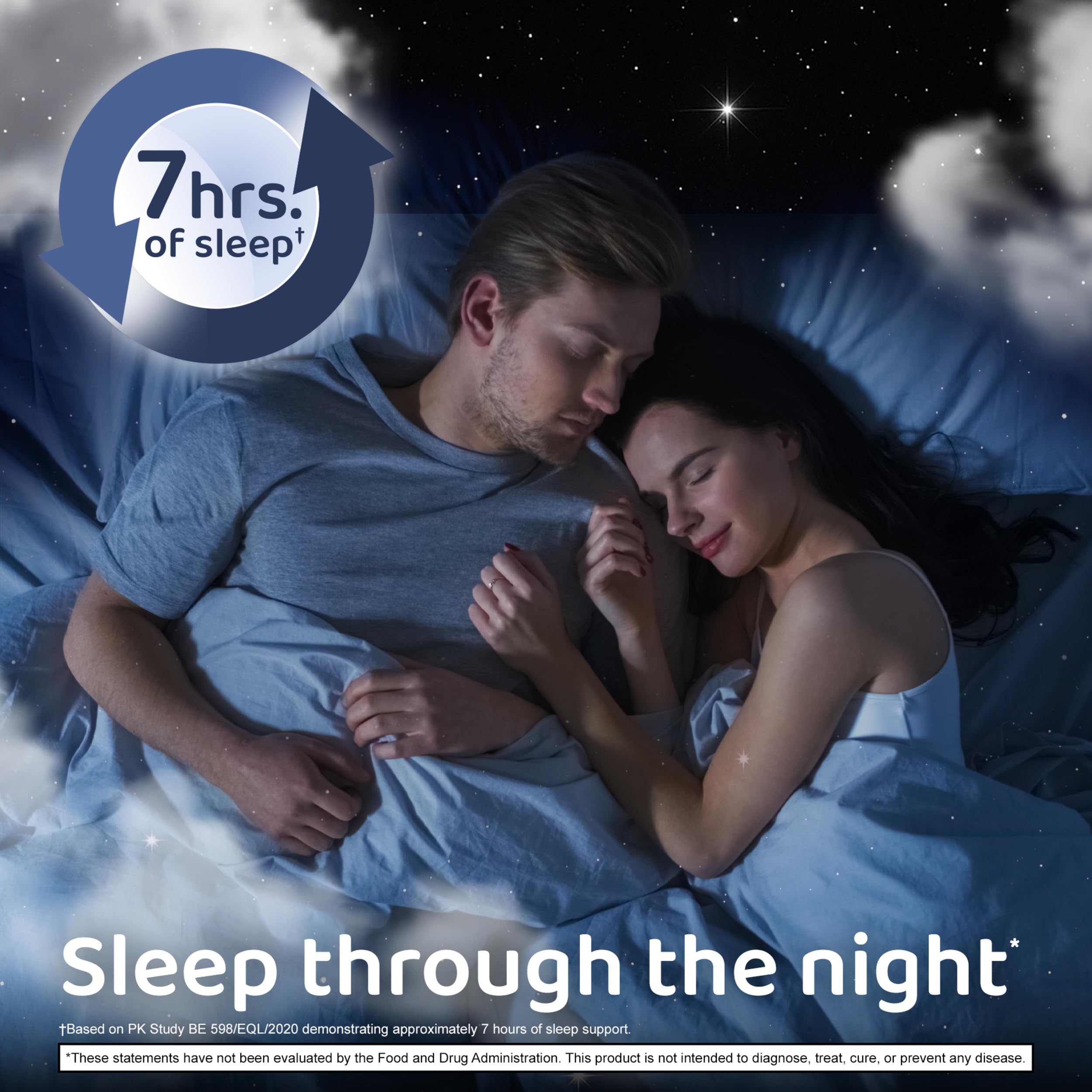 Nite Thru Advanced Sleep Supplement 10mg Melatonin capsules on a table