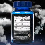Nite Thru Melatonin Gummies display with natural ingredients