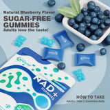 NIUSISE NAD+ Gummies lifestyle scene with healthy snacks