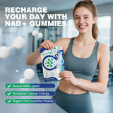 NIUSISE NAD+ Gummies with a measuring spoon