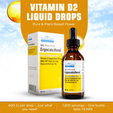 Nivagen Vitamin D2 Liquid Drops 60ml bottle side view