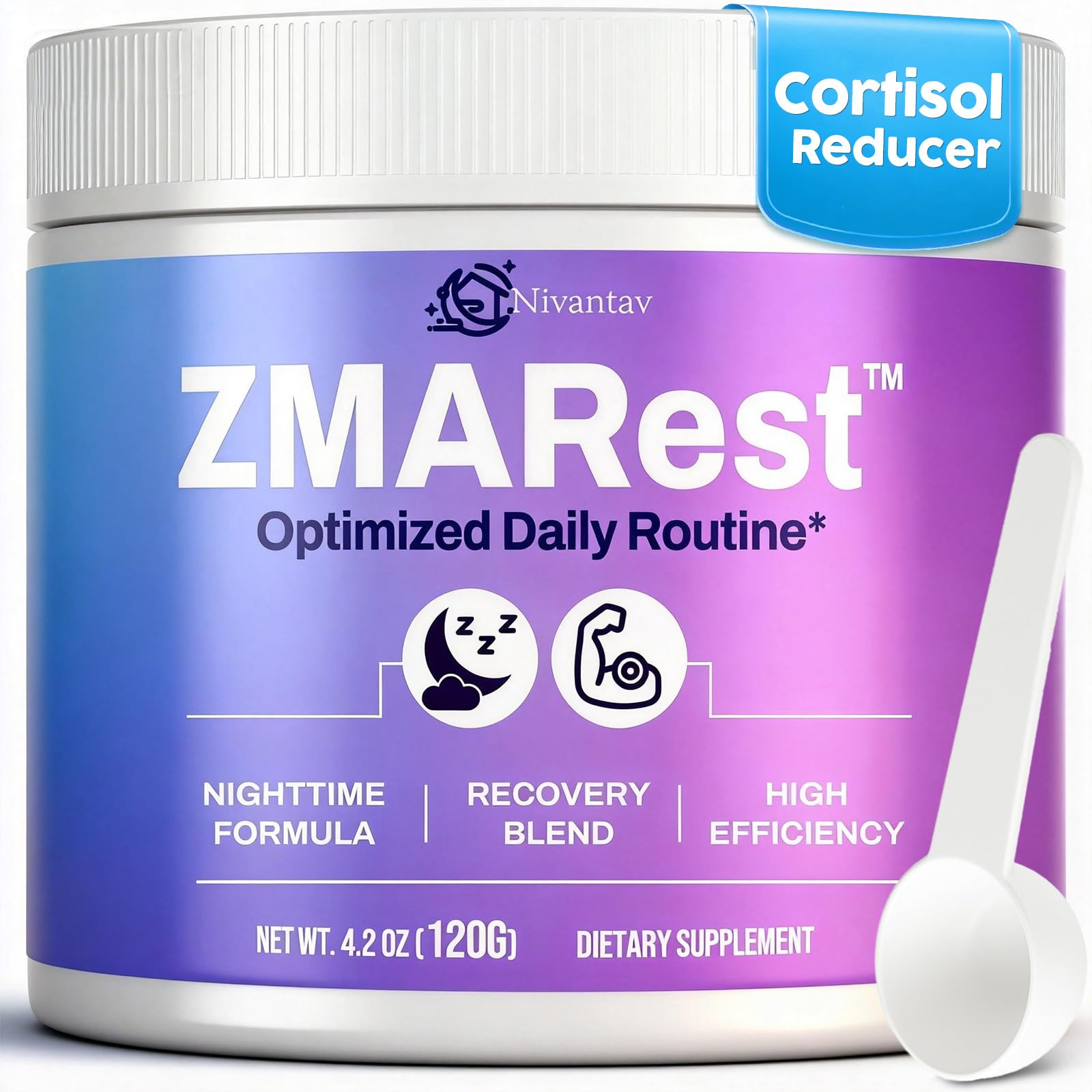 Nivantav Cortisol Supplements 14-in-1 Powder front view