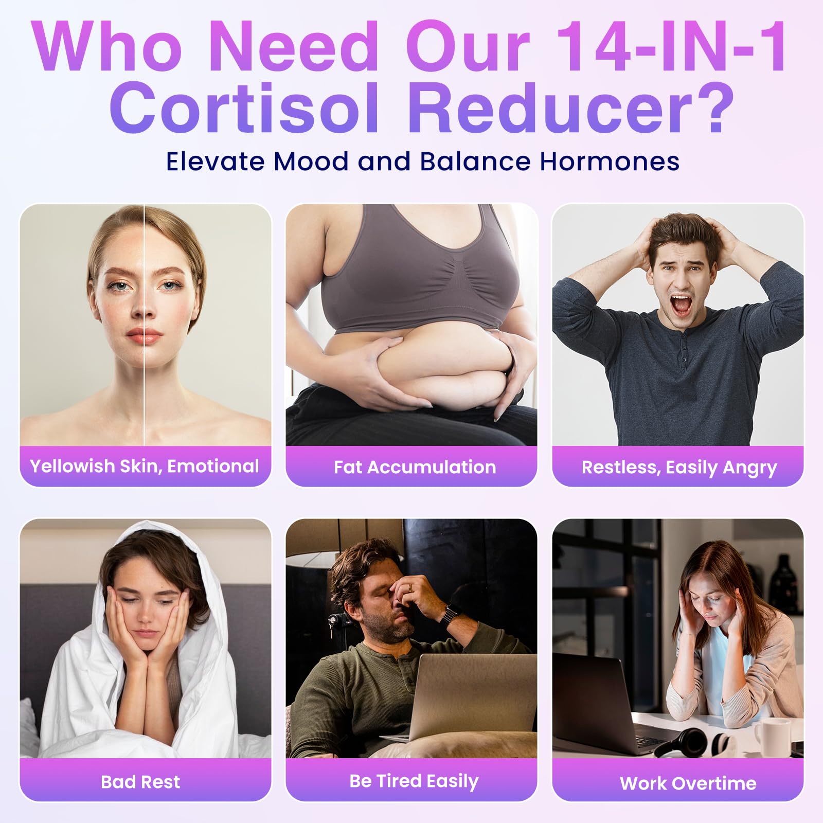 Nivantav Cortisol Supplements 14-in-1 Powder ingredients list