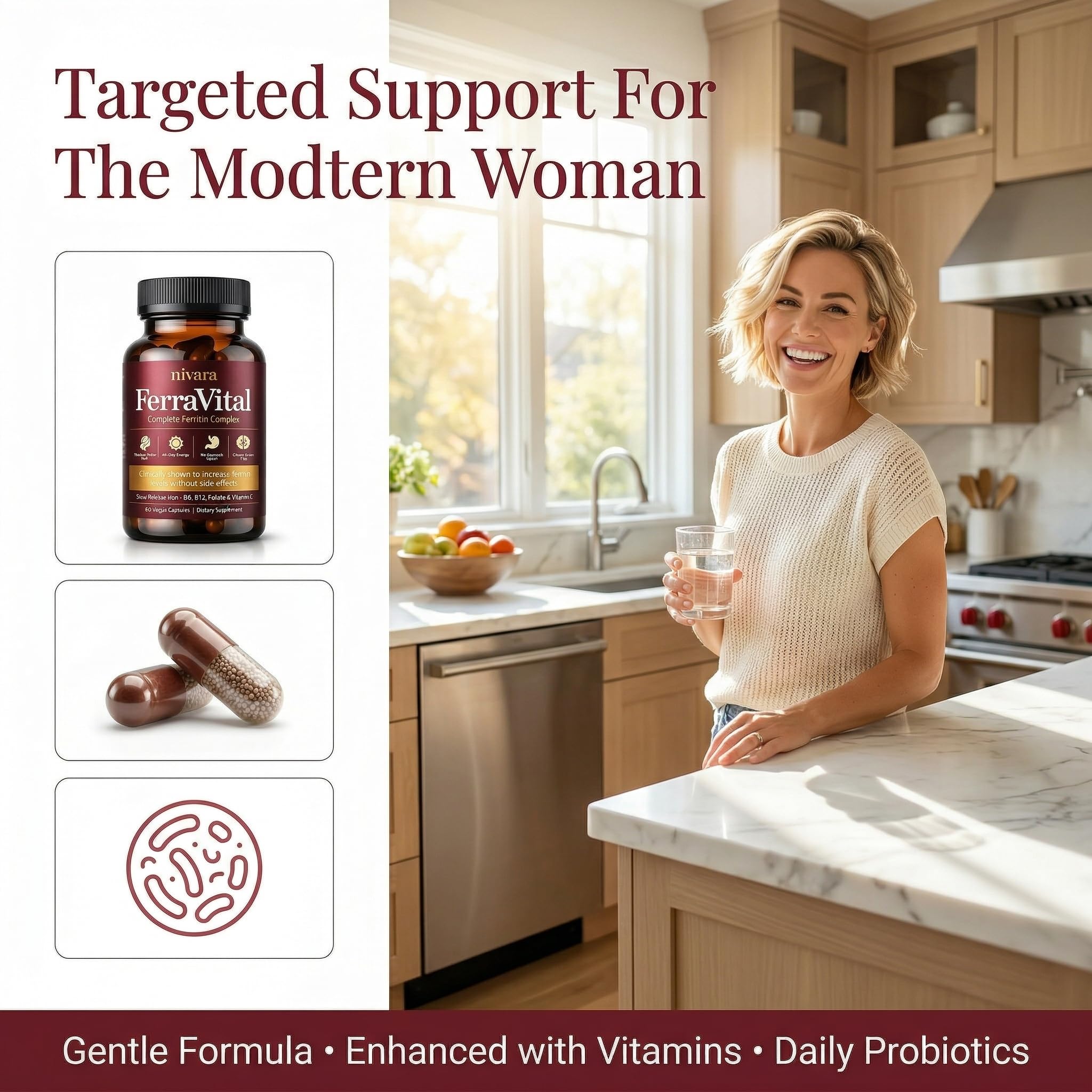 NIVARA FerraVital Iron Support for Women ingredients list