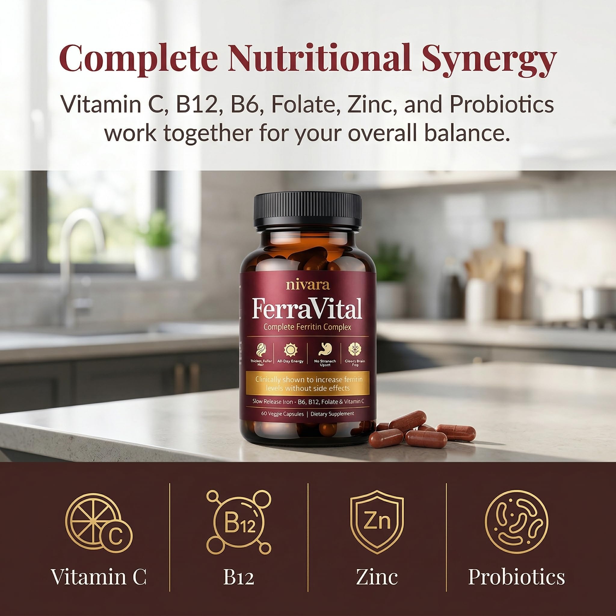 NIVARA FerraVital Iron Support for Women nutritional information