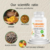 NIVELLE Turmeric Curcumin Supplement ingredients list