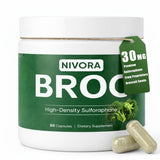 NIVORA Broccoli Sprout Sulforaphane Supplement 60 Capsules front view