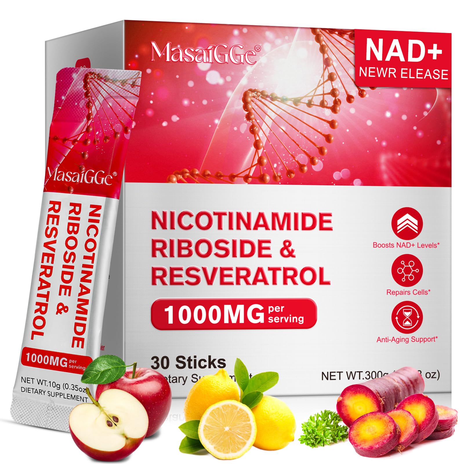 NKKOBSLE NAD+ Supplement liquid bottle front view