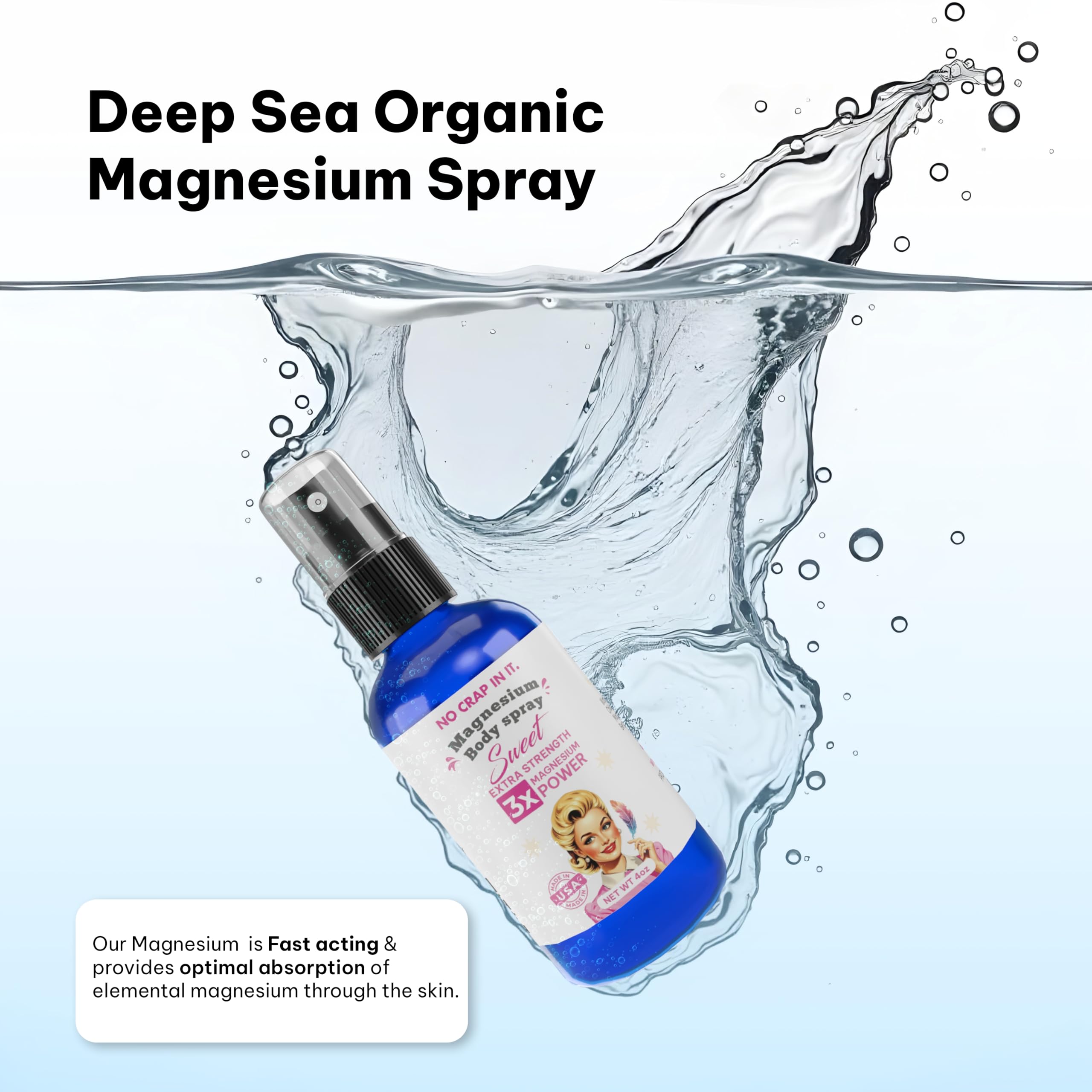 No Crap In It Magnesium Spray 4 oz back view