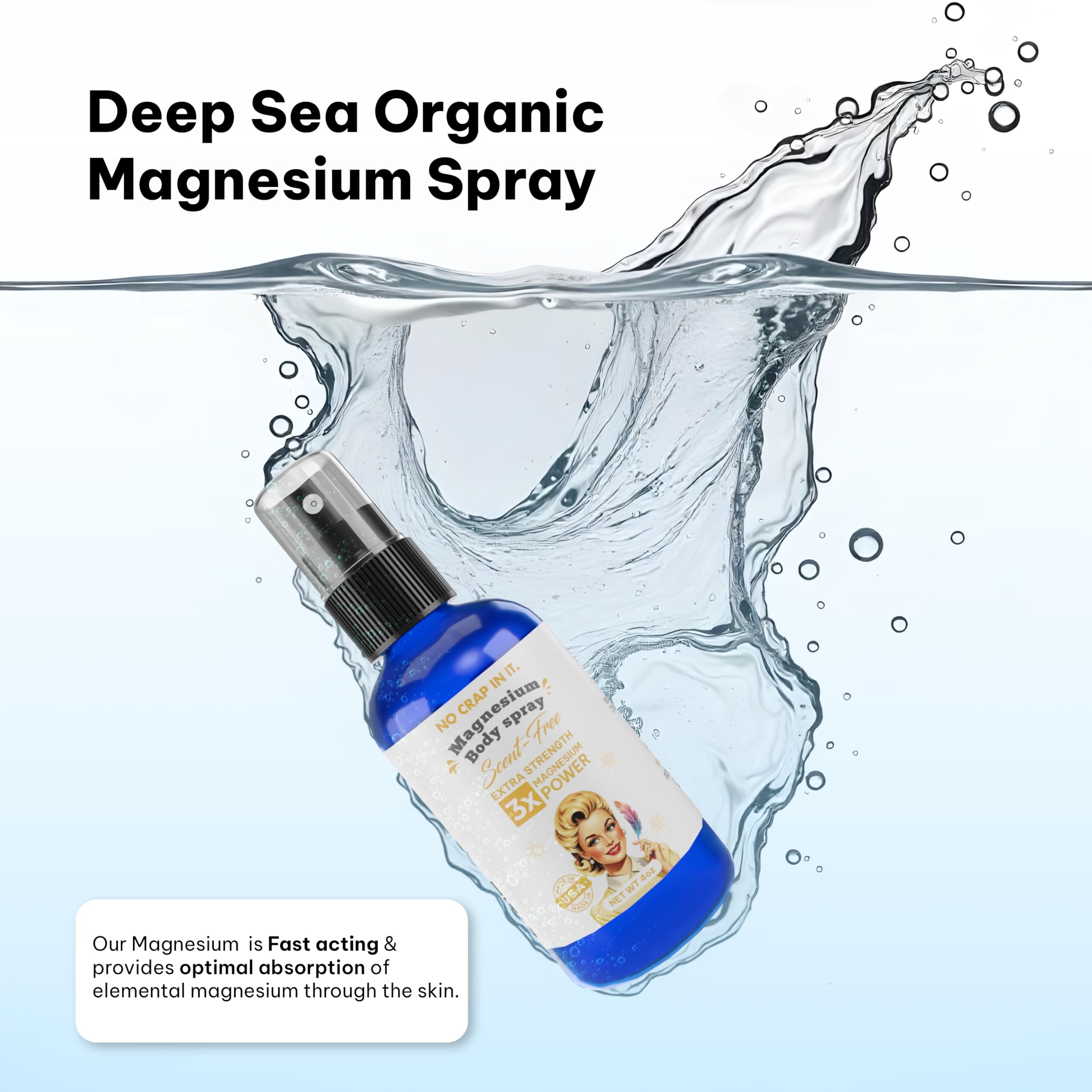 No Crap In It Magnesium Spray 4 oz back view