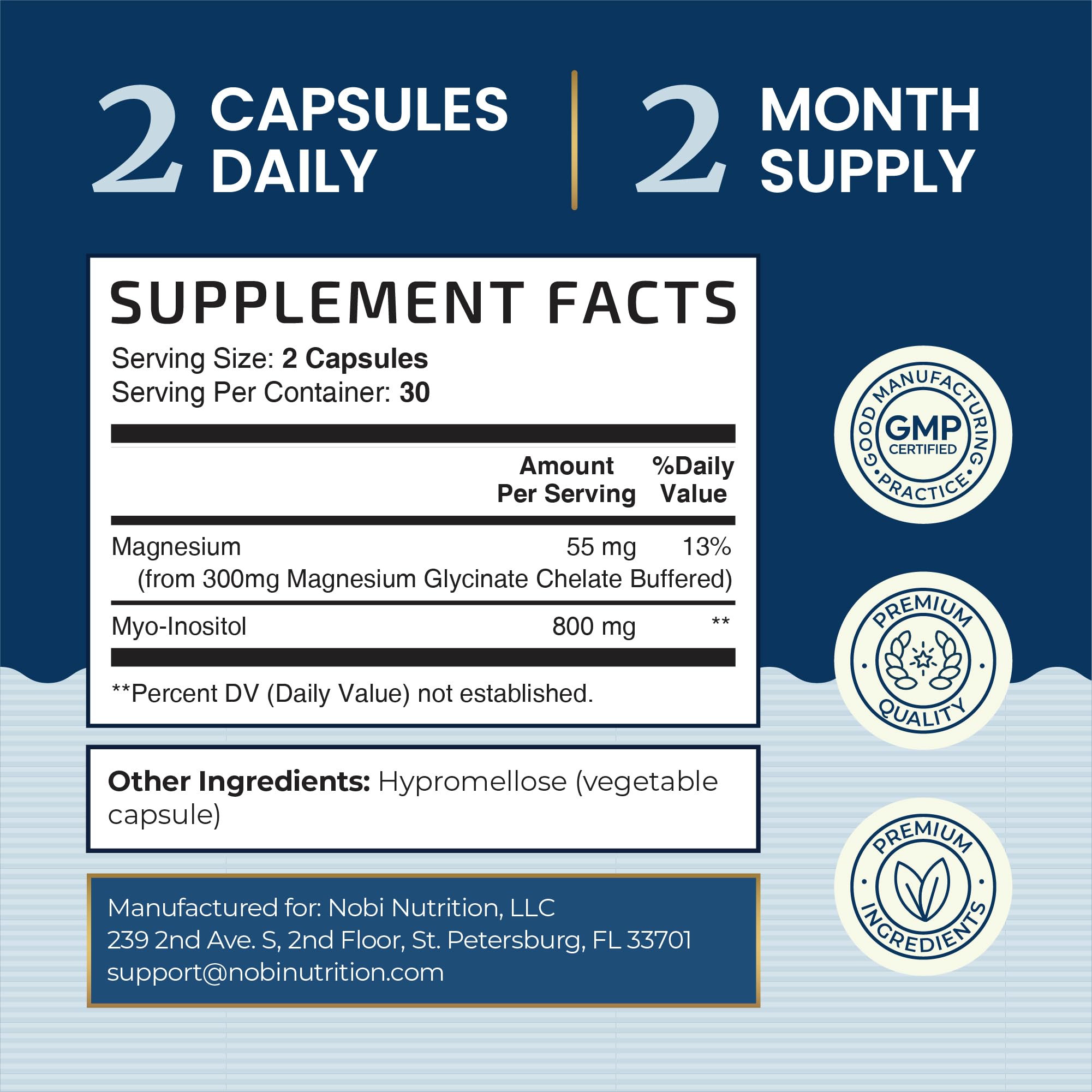 Nobi Nutrition Complete Capsules with measuring scoop