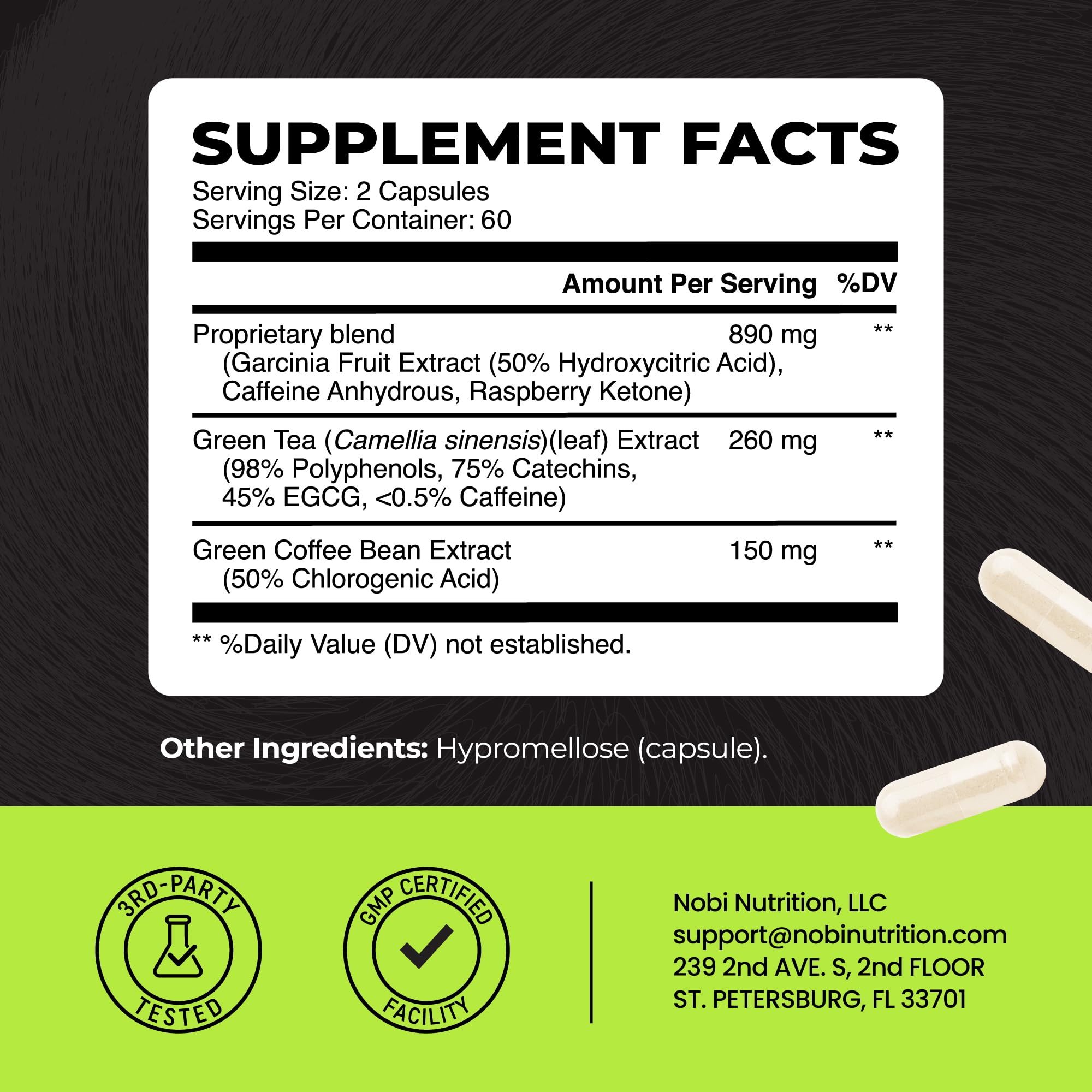 Nobi Nutrition Green Tea Fat Burner 132g in a lifestyle setting