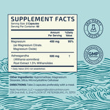 Nobi Nutrition Magnesium + Ashwagandha bottle side view