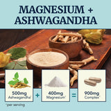 Nobi Nutrition Magnesium + Ashwagandha bottle with label