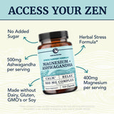 Nobi Nutrition Magnesium + Ashwagandha capsules close-up