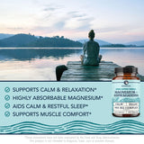 Nobi Nutrition Magnesium + Ashwagandha capsules on a wooden surface