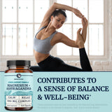 Nobi Nutrition Magnesium + Ashwagandha nutritional information
