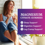 Nobi Nutrition Magnesium Citrate Gummies raspberry flavour gummies in a bowl