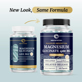 Nobi Nutrition Magnesium Glycinate 400mg supplement side view