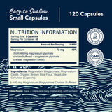Nobi Nutrition Magnesium Glycinate capsules in hand
