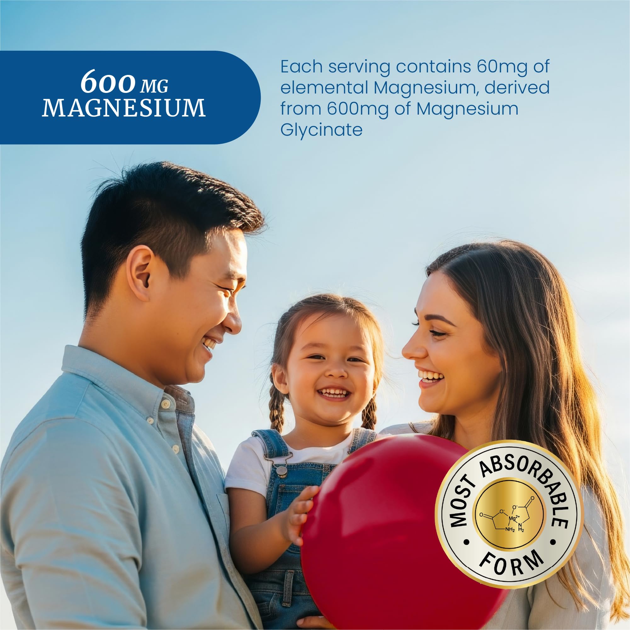 Nobi Nutrition Magnesium Glycinate Gummies 600MG packaging side view