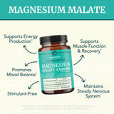 Nobi Nutrition Magnesium Malate 300mg capsules back view