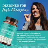 Nobi Nutrition Magnesium Malate capsules on a wooden table