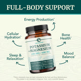 Nobi Nutrition Magnesium Potassium Supplement 400mg side view