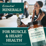 Nobi Nutrition Magnesium Potassium Supplement 400mg with measuring spoon