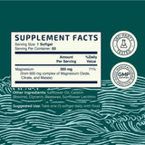 Nobi Nutrition Magnesium Softgels 300mg ingredients list