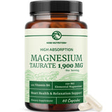 Nobi Nutrition Magnesium Taurate supplement bottle front view