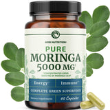 Nobi Nutrition Moringa Pure Capsules 5000mg front view