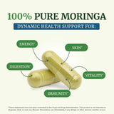 Nobi Nutrition Moringa Pure Capsules 5000mg side view