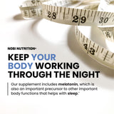Nobi Nutrition Night Time Fat Burner capsules bottle with ingredients list