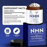 Nobi Nutrition NMN Supplement 500mg bottle with a glass of water