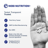 Nobi Nutrition NMN Supplement 500mg capsule bottle side view