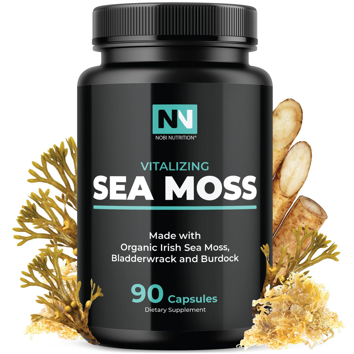 Nobi Nutrition Sea Moss Complex Capsules front view